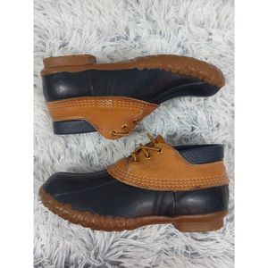 L.L. Bean Duck Boots Womens 8  Navy rubber